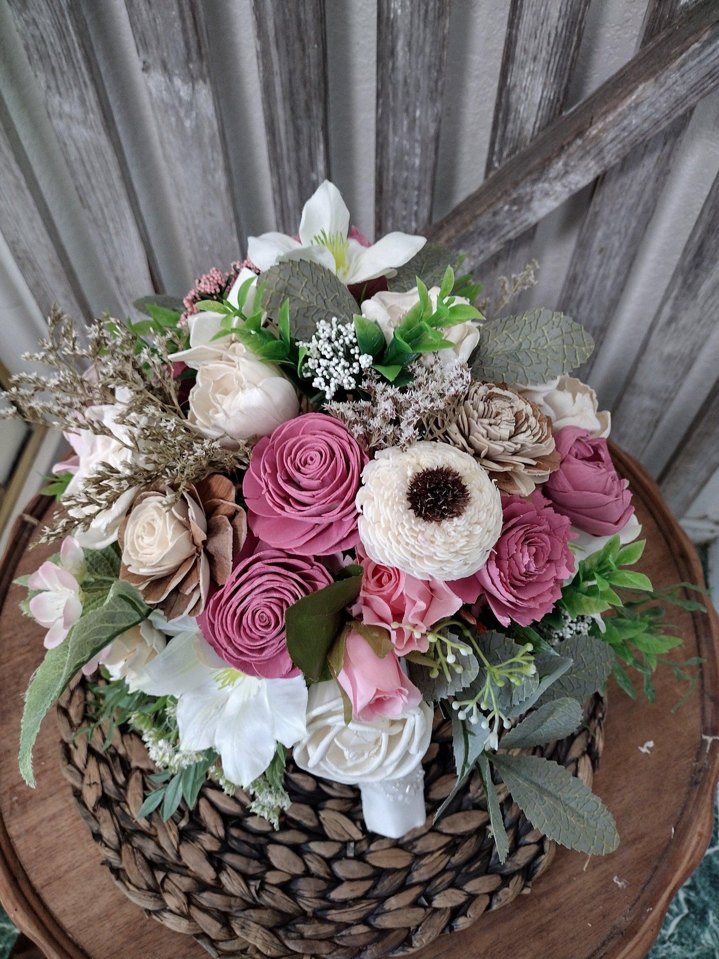 Mauve / pink bouquet, bridal bouquet or Bridesmaid