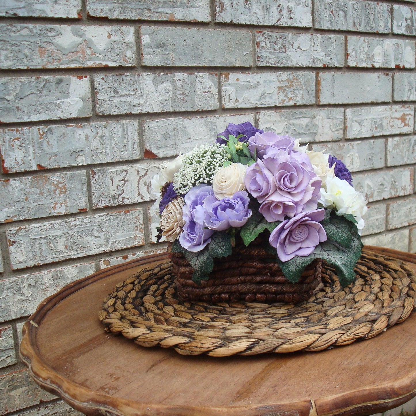 Purple Sola Wood Flowers, Gift for Her, Wood Flowers