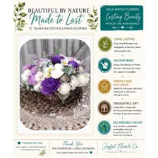 Purple & Lavender Sola Wood Flower Basket