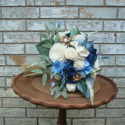 Blue Bridal Bouquet